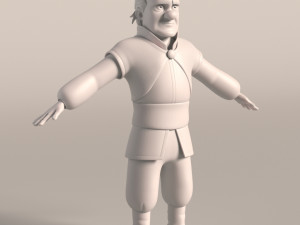 cartoon medieval man 3D मॉडल