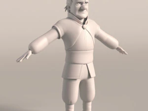 uomo medievale dei cartoni animati Modello 3D