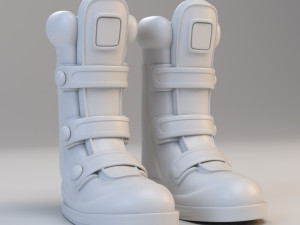 cartoon cyber boots 3D Model