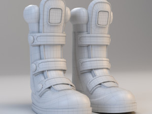 cartoon cyber boots 3D 모델