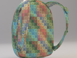 cartoon sport backpack Modelo 3D