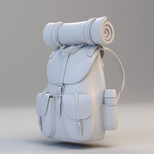 traveler backpack 3D Modell in Kleidung 3DExport