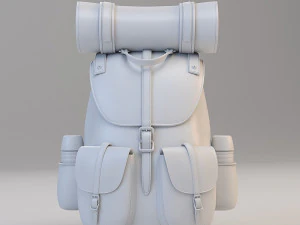 рюкзак путешественника 3D Модель