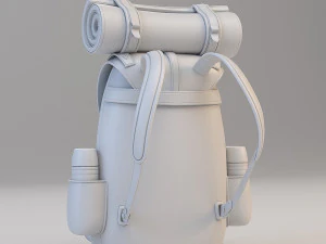 рюкзак путешественника 3D Модель