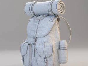 рюкзак путешественника 3D Модель