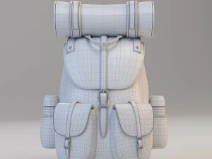 рюкзак путешественника 3D Модель