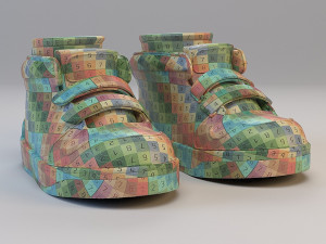 cartoon sport shoes 3D मॉडल