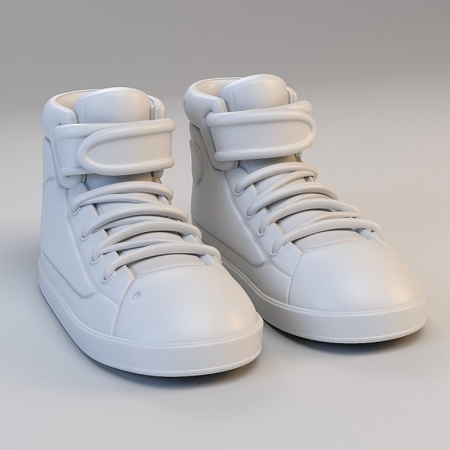 cartoon basketball shoes 3D 모델 .c4d .max .obj .3ds .fbx .stl .blend 