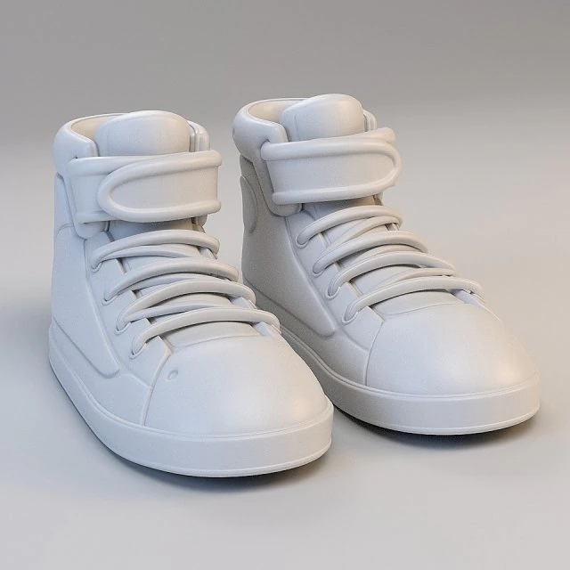 cartoon basketball shoes 3D Model .c4d .max .obj .3ds .fbx .stl .blend