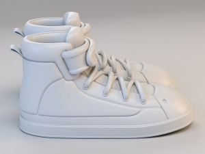 cartoon basketball shoes 3D 모델
