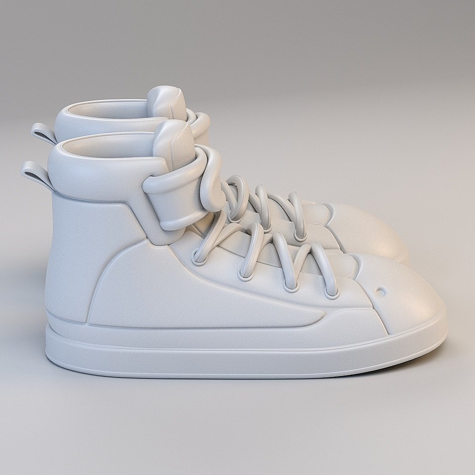 Cartoon Basketball Shoes 3d Model In Child 3dexport