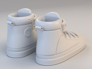cartoon basketball shoes 3D 모델