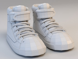 cartoon basketball shoes 3D 모델