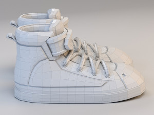 cartoon basketball shoes 3D 모델