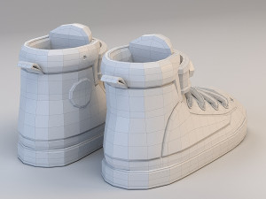 cartoon basketball shoes 3D 모델