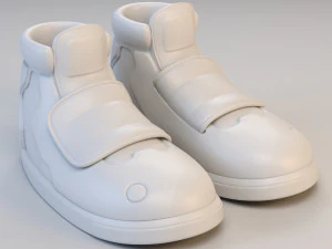 cartoon long sport shoes 3D Model