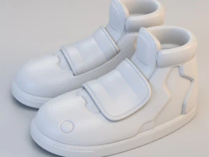 cartoon long sport shoes 3D Model