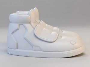 cartoon long sport shoes 3D Model