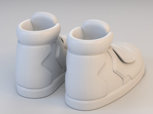 cartoon long sport shoes Modello 3D