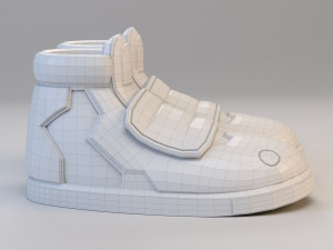 cartoon long sport shoes Modello 3D