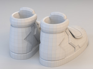 cartoon long sport shoes Modello 3D