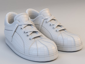 cartoon all star sport shoes Modèle 3D