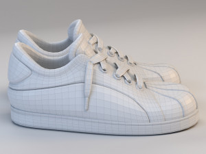 cartoon all star sport shoes Modèle 3D