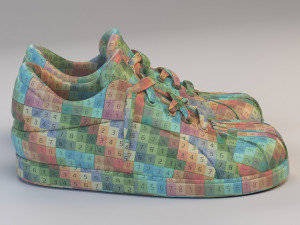 cartoon all star sport shoes Modèle 3D
