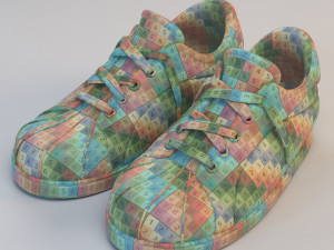 cartoon all star sport shoes Modèle 3D