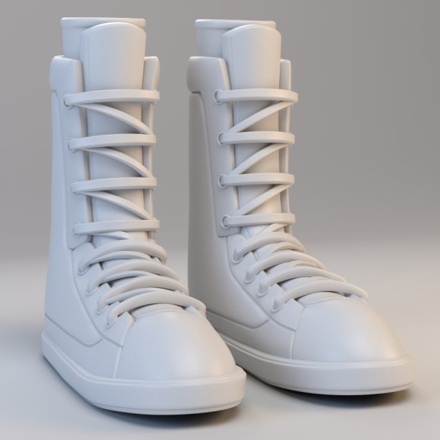 cartoon boots Modelo 3D .c4d .max .obj .3ds .fbx .stl .blend 