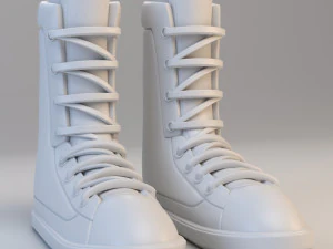 sepatu bot kartun Model 3D