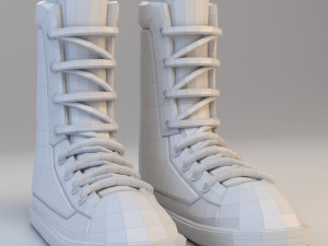 cartoon boots Modelo 3D