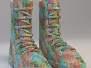 cartoon boots Modelo 3D