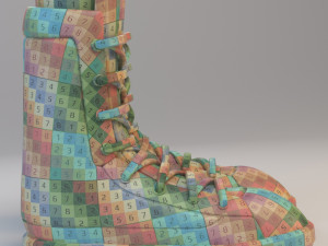cartoon boots Modelo 3D