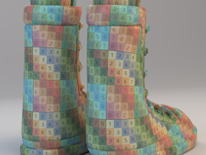 cartoon boots Modelo 3D