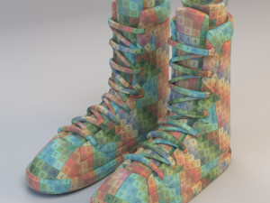 cartoon boots Modelo 3D