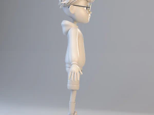 cartoon teenage boy 3D Model
