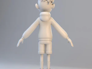 cartoon teenage boy 3D Model