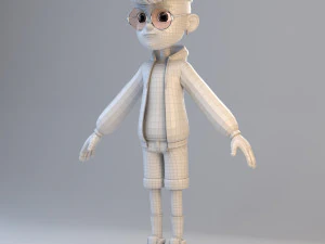 cartoon teenage boy 3D Model