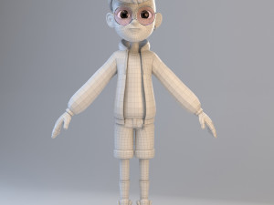 cartoon teenage boy 3D Модель