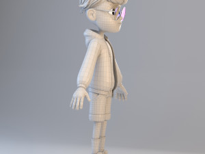 cartoon teenage boy 3D Модель