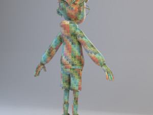 cartoon teenage boy 3D Модель