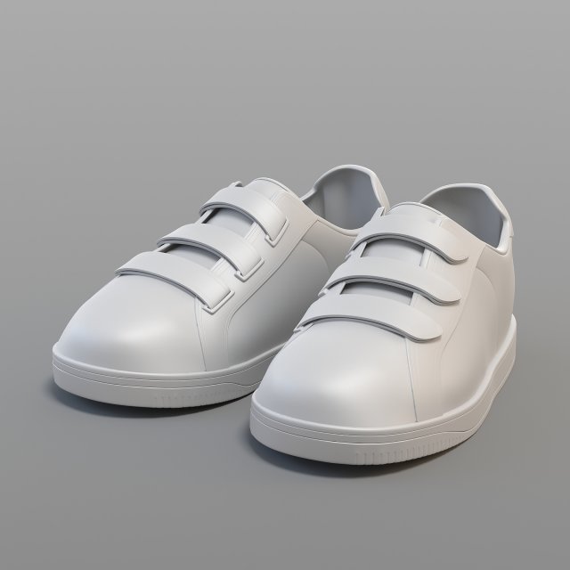 cartoon sport shoes Model 3D .c4d .max .obj .3ds .fbx .stl .blend 