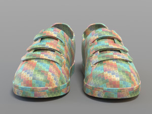 cartoon sport shoes Model 3D
