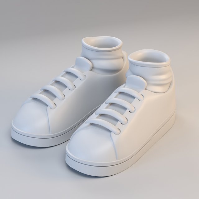 Shoes 3d model free cheap