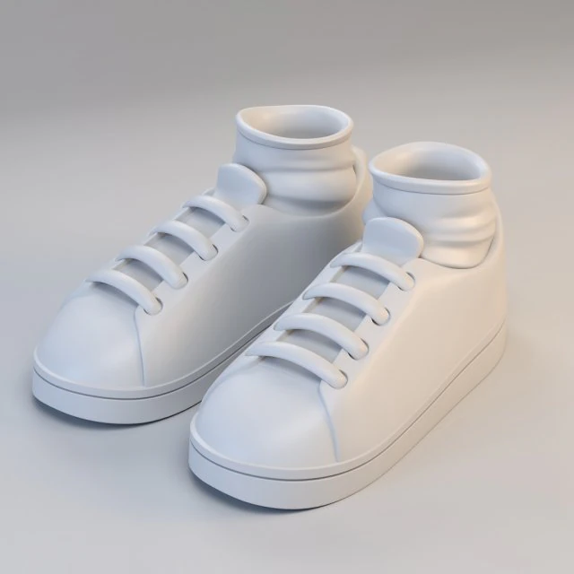 cartoon sport shoes 3D Model .c4d .max .obj .3ds .fbx .stl .blend