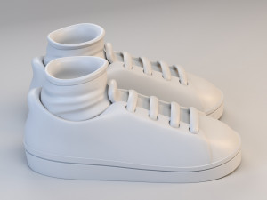 cartoon sport shoes Modelo 3D