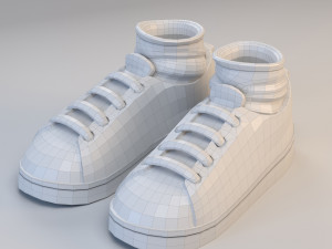 cartoon sport shoes Modelo 3D