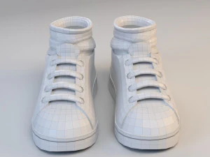 cartoon sport shoes 3D Model