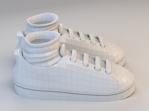 cartoon sport shoes Modelo 3D